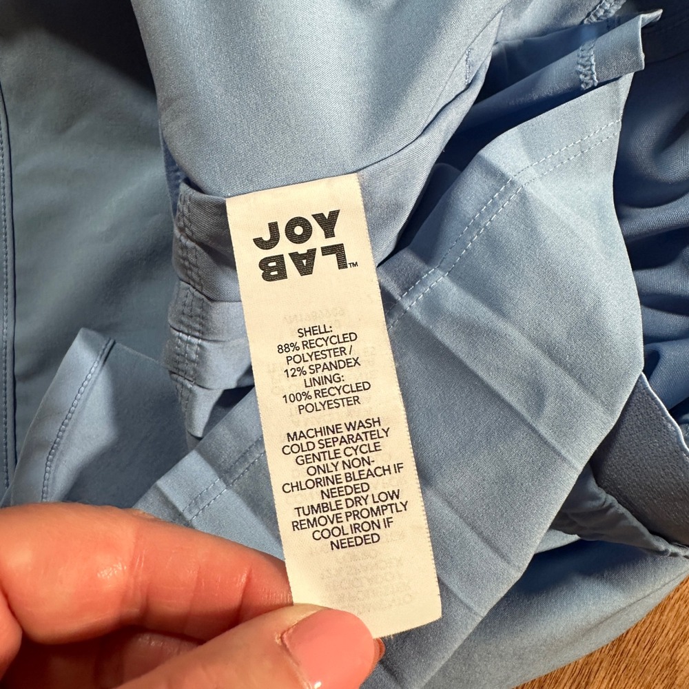 JoyLab Pleated Running Shorts Women Medium Blue Athletic Tennis Activewear - Picture 10 of 11